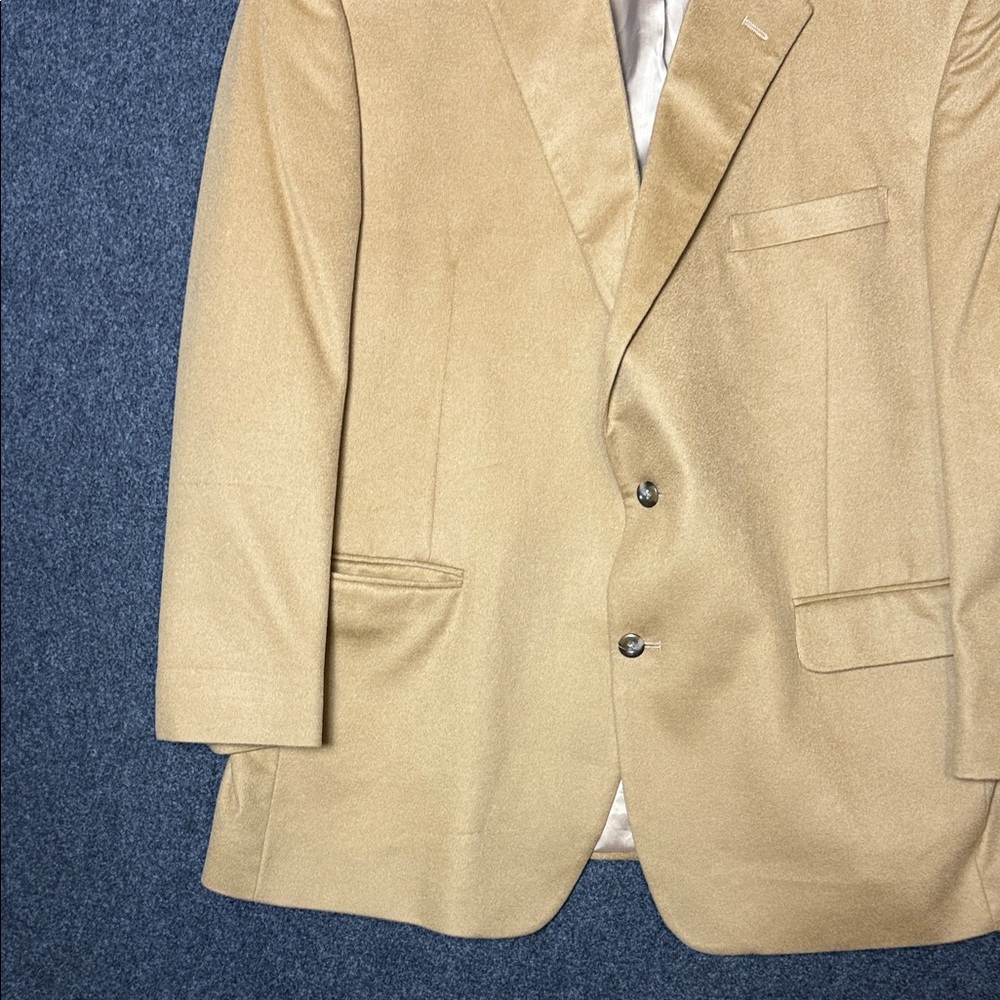 Jos. A. Bank 100% Cashmere Classic Tan Blazer 48R - Picture 8 of 12